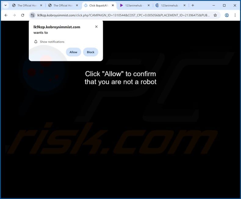 kobroysimmist[.]com ads