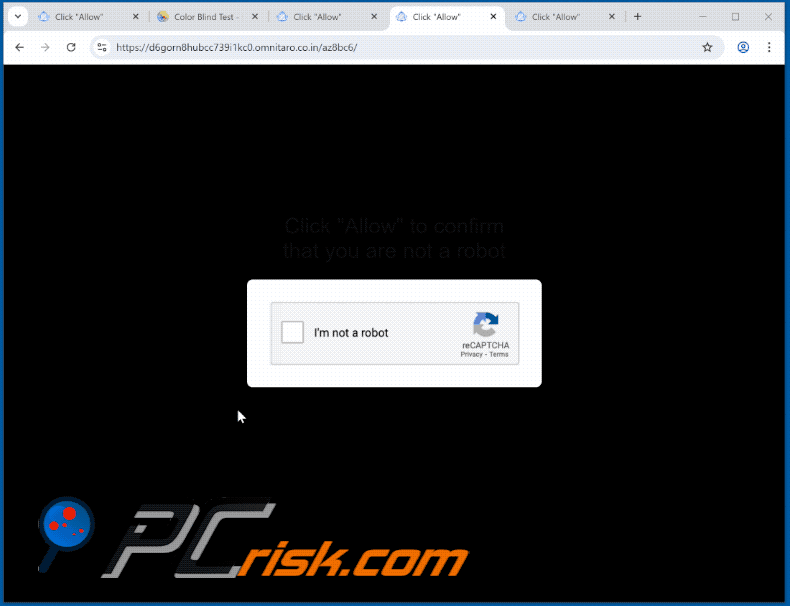 omnitaro.co[.]in website appearance (GIF)