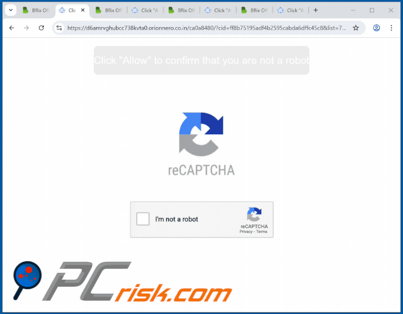 orionnero.co[.]in website appearance (GIF)