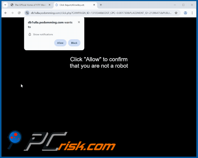 podomming[.]com website appearance (GIF)