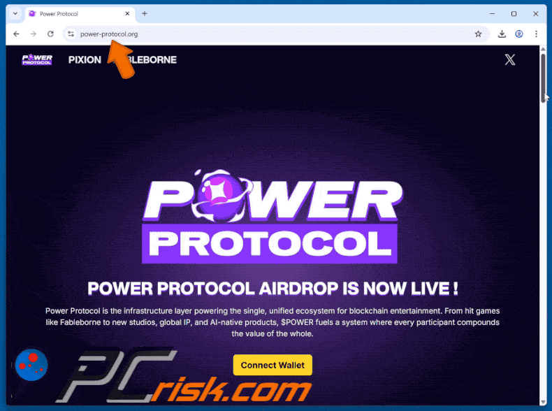 Appearance of Power Protocol ($POWER) Airdrop scam