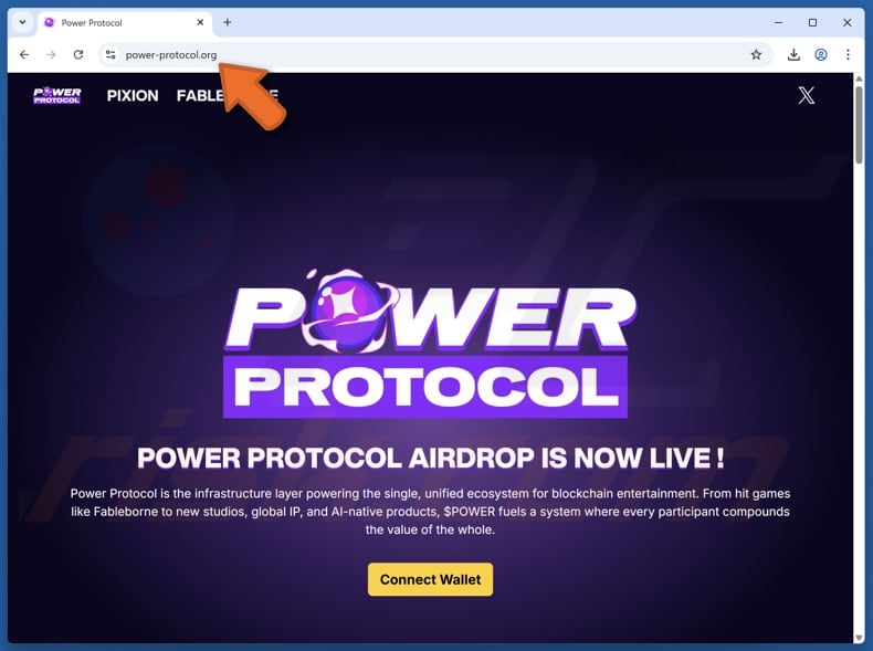 Power Protocol ($POWER) Airdrop scam