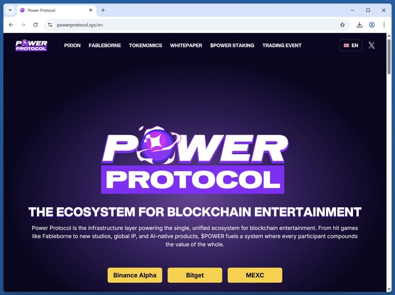 Power Protocol airdrop scam real page powerprotocol.xyz