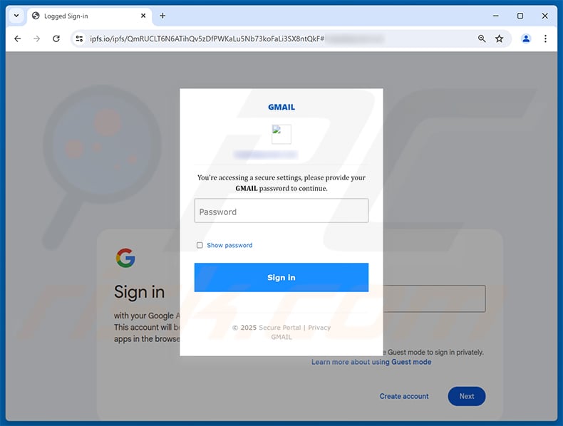 Phishing site promoted via Update Your Ledger Firmware Email Scam (2026-04-29)