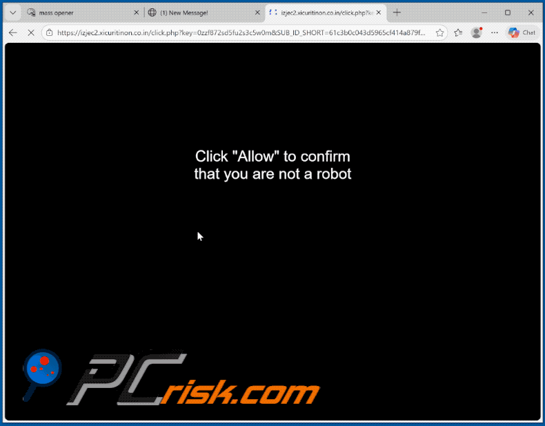 xicuritinon.co[.]in website appearance (GIF)