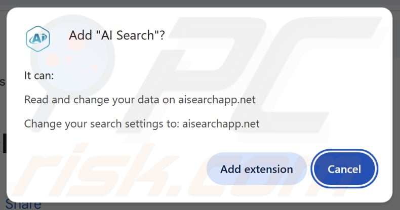 aisearchapp.net redirect requested permissions