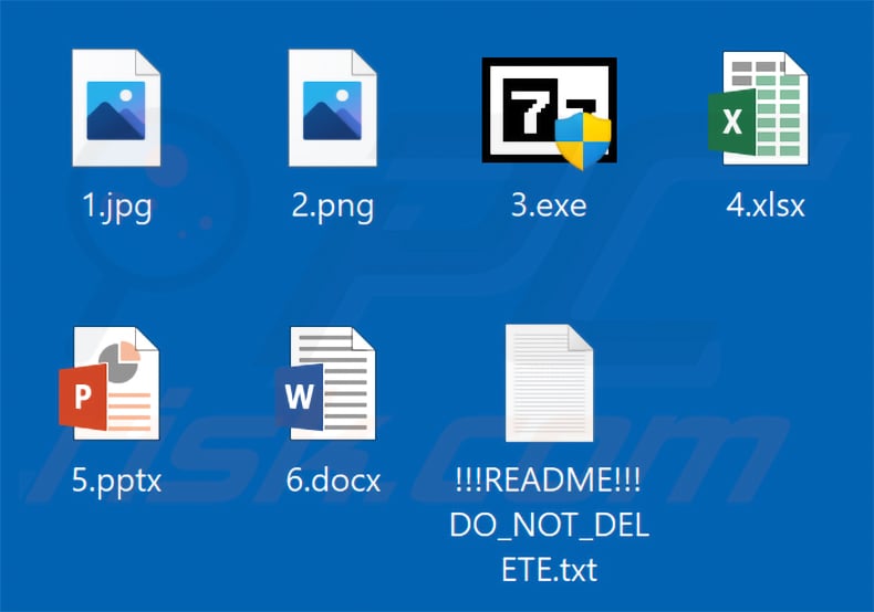 Files encrypted by Aur0ra ransomware (no extension added)