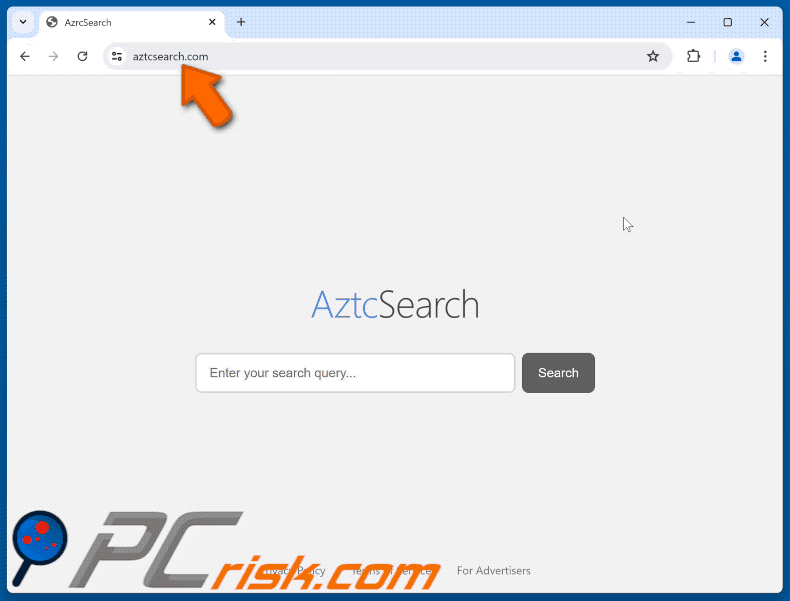 aztcsearch.com redirects to yahoo