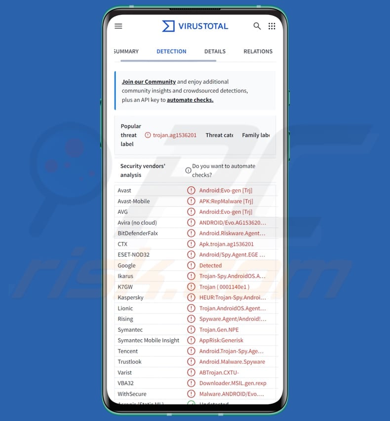 BirdCall android malware