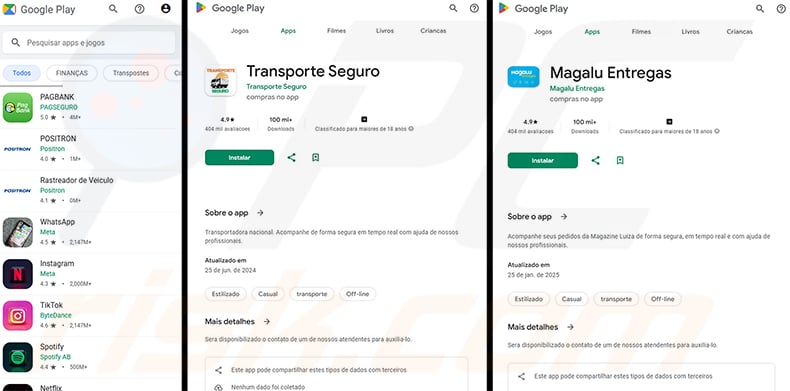 Fake Brazilian app store listings used in BTMOB RAT distribution campaigns
