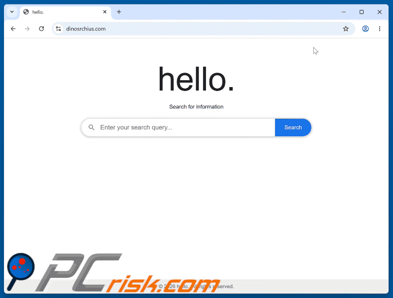 dinosrchius.com shows results