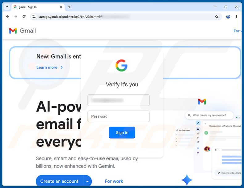 Document Ready For Your Signature phishing page