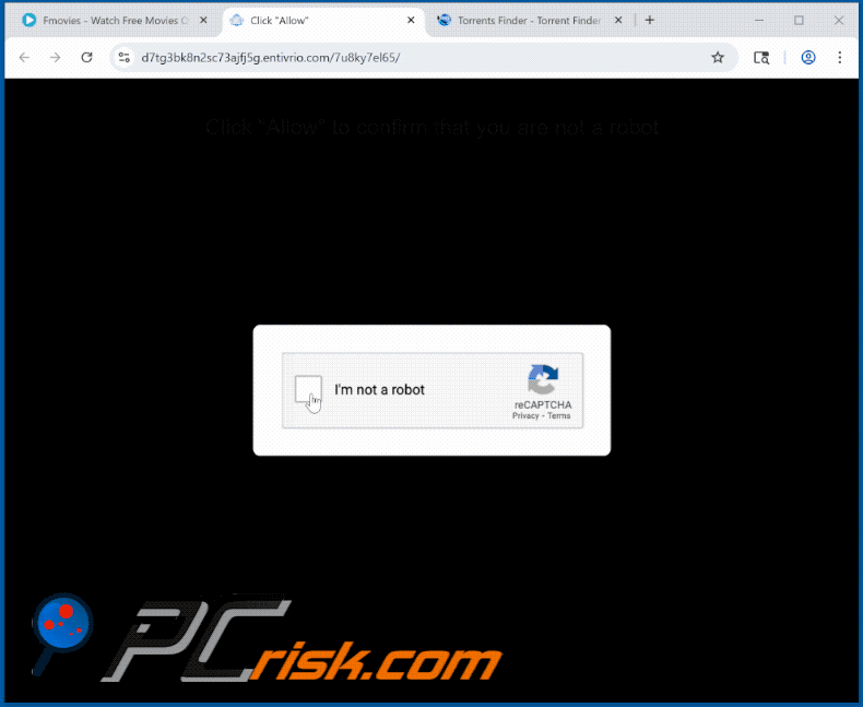 entivrio[.]com website appearance (GIF)