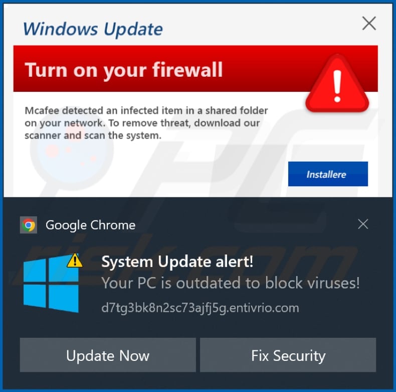 entivrio[.]com notification
