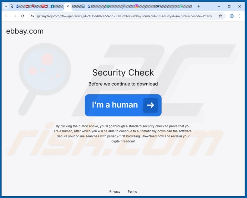 Website used to promote Family Browser