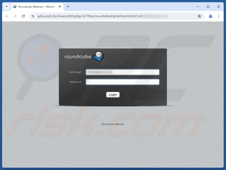 ICANN Client Error Email Scam fake login site