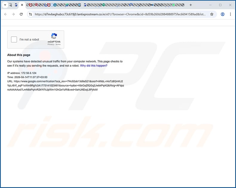 lantixprostream[.]co.in ads