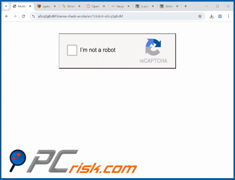 license-check-av[.]site website appearance (GIF)