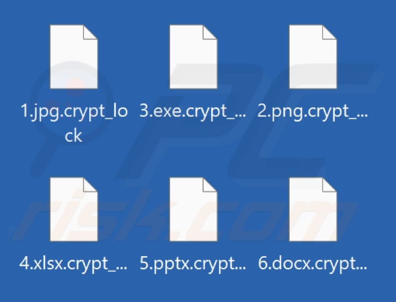 Files encrypted by Lockdown ransomware (.crypt_lock extension)