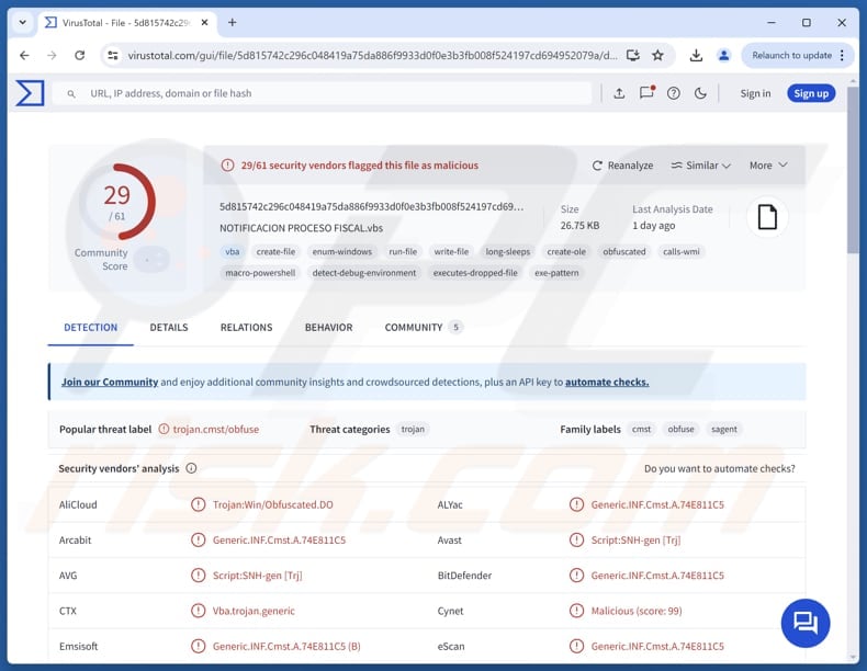 NexusRAT malware