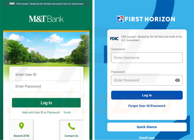 OverlayPhantom malware fake banking overlay pages