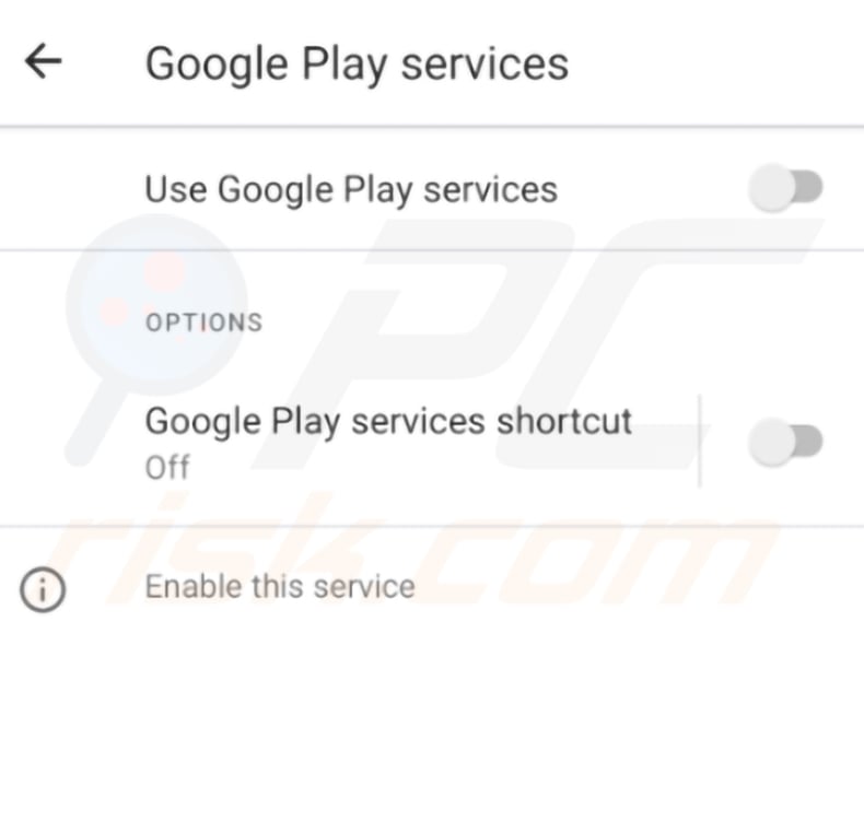 OverlayPhantom disguised as Google Play services in Android settings