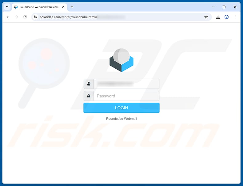Phishing Email Attack phishing page