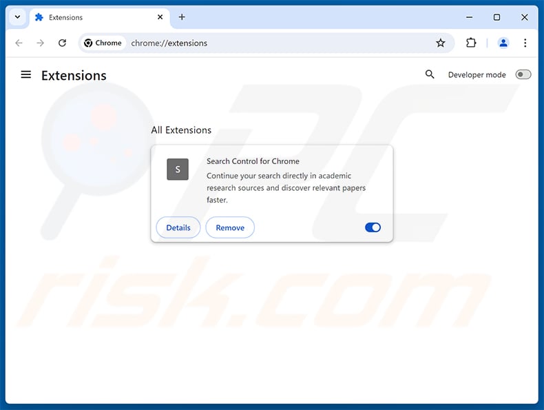 Removing search.capredirectapp.com related Google Chrome extensions