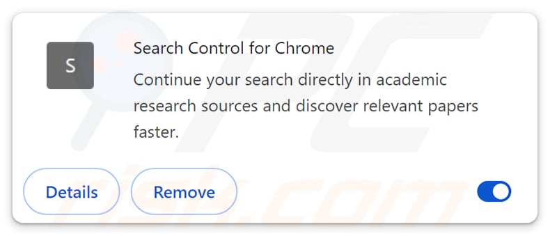 Search Control for Chrome browser hijacker