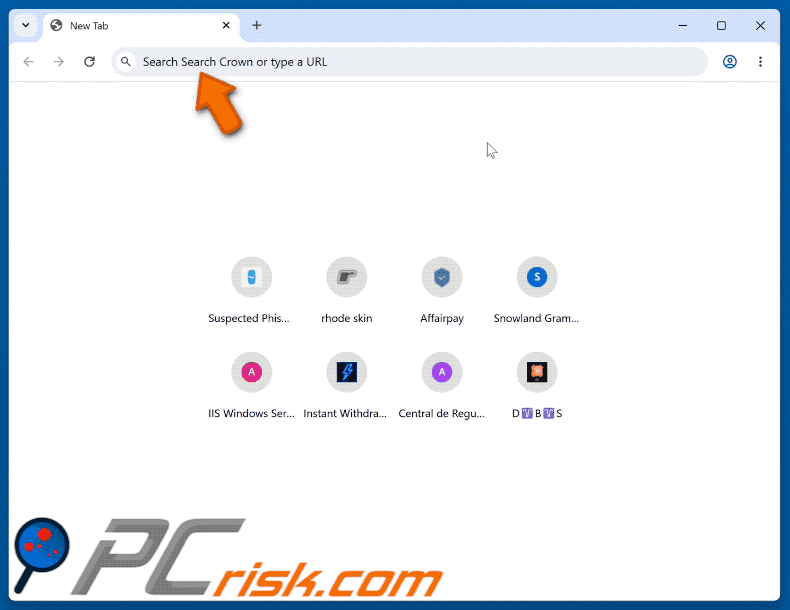 search-crown.com browser hijacker