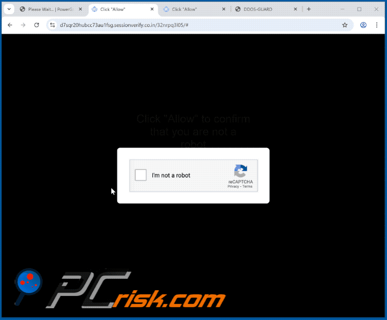 sessionverify.co[.]in website appearance (GIF)