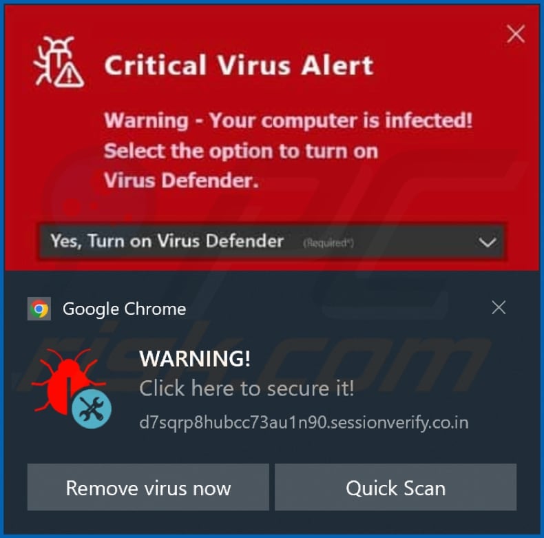 sessionverify.co[.]in notification