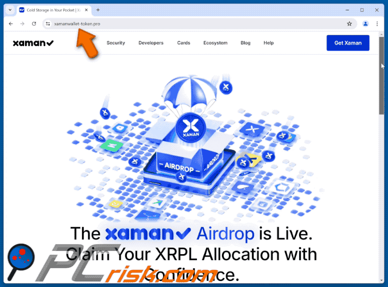 Appearance of Xaman Monthly $XRP Release scam