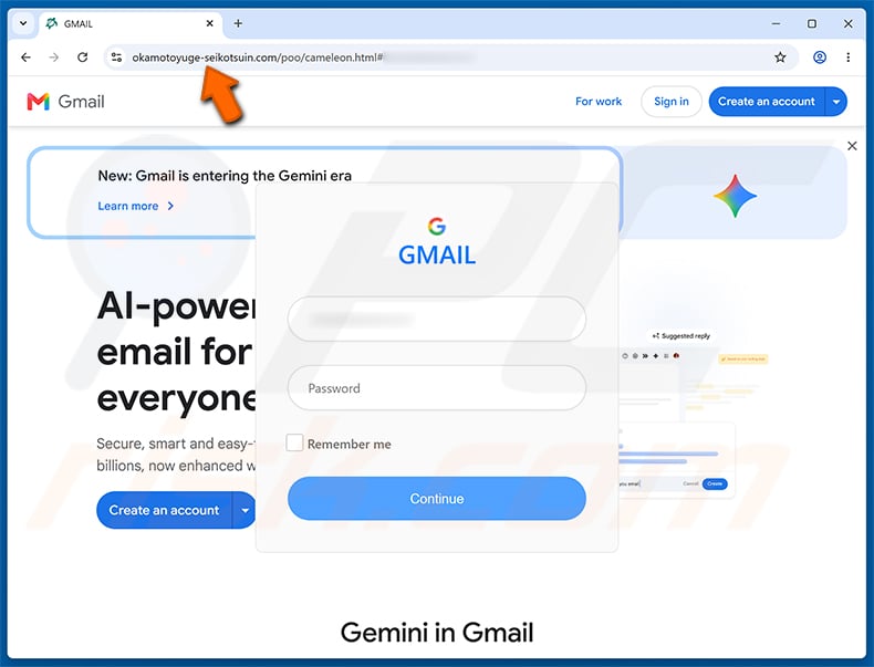 Your Microsoft Outlook Email Client Is Outdated phishing page - okamotoyuge-seikotsuin[.]com