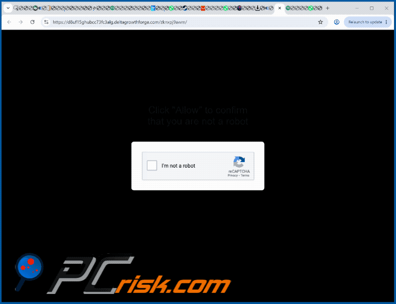 deltagrowthforge[.]com website appearance (GIF)