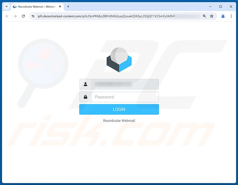 Email Validation Error phishing page