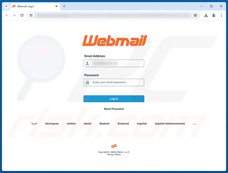 Forwarding Rule Added email scam phishing page