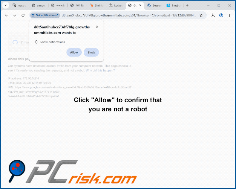 growthsummitlabs[.]com website appearance (GIF)
