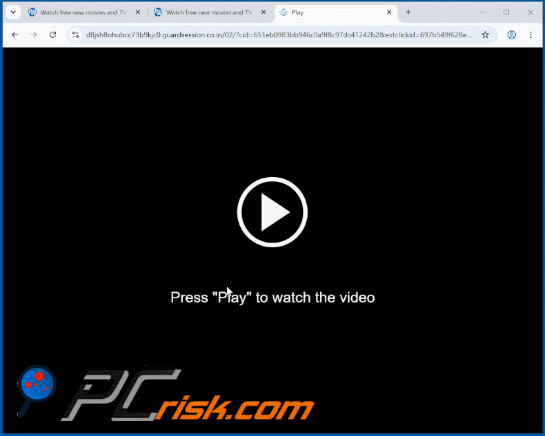 guardsession[.]co.in website appearance (GIF)