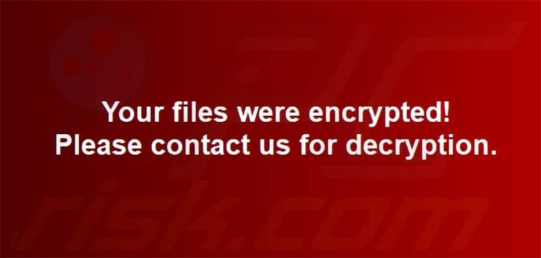 Hommy ransomware wallpaper