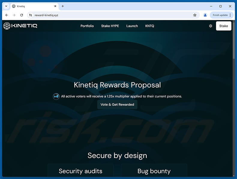 Kinetiq Vote Rewards Scam scam
