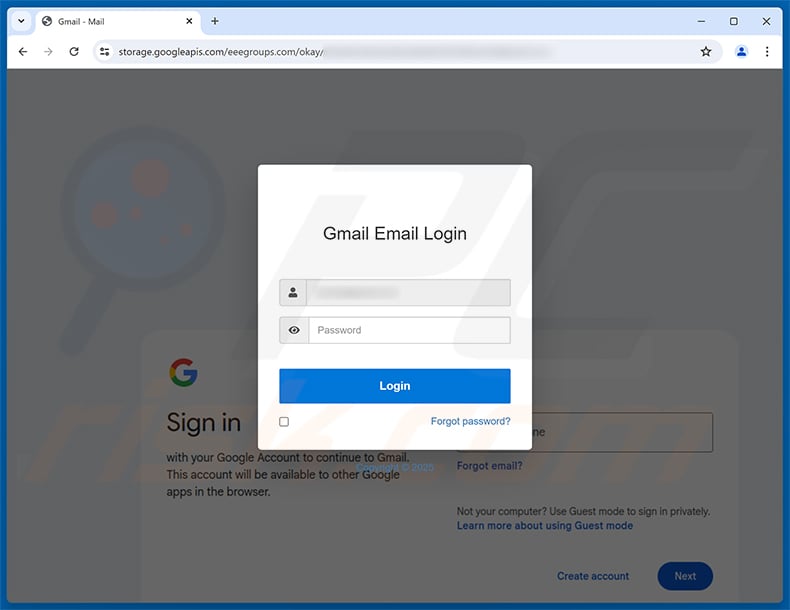 Mailbox Policy Update phishing page