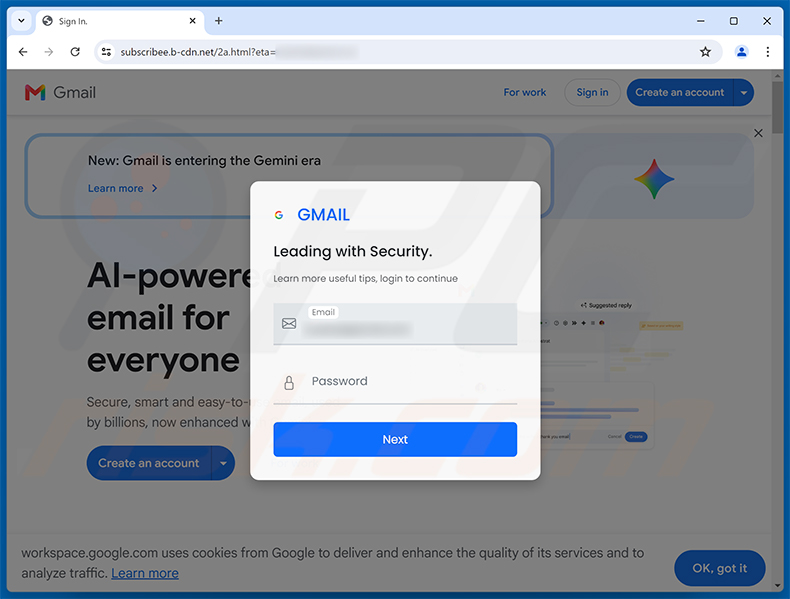 Phishing site promoted via Mailbox Service Update scam email (2026-06-25)