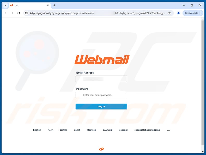 Phishing site promoted via Mediterranean Shipping Company scam email (2026-06-11)