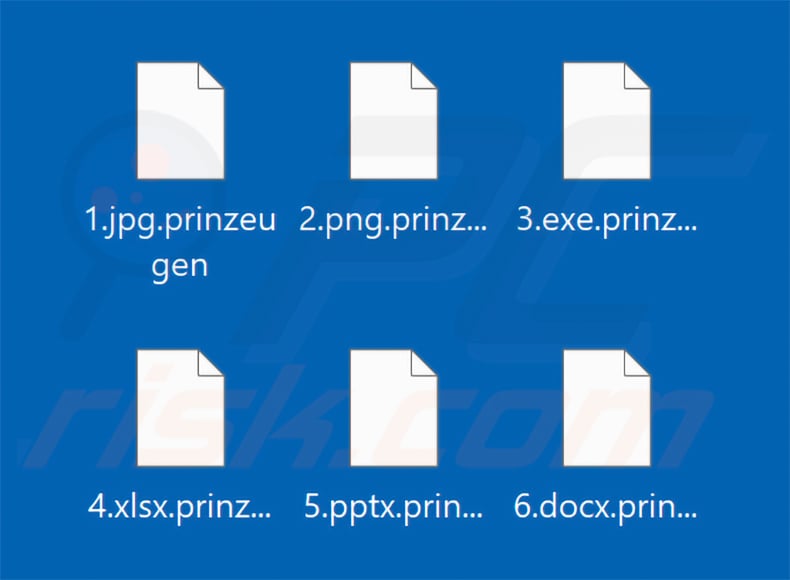 Files encrypted by Prinz Eugen ransomware (.prinzeugen extension)
