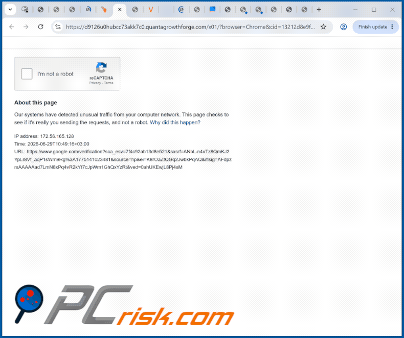 quantagrowthforge[.]com website appearance (GIF)