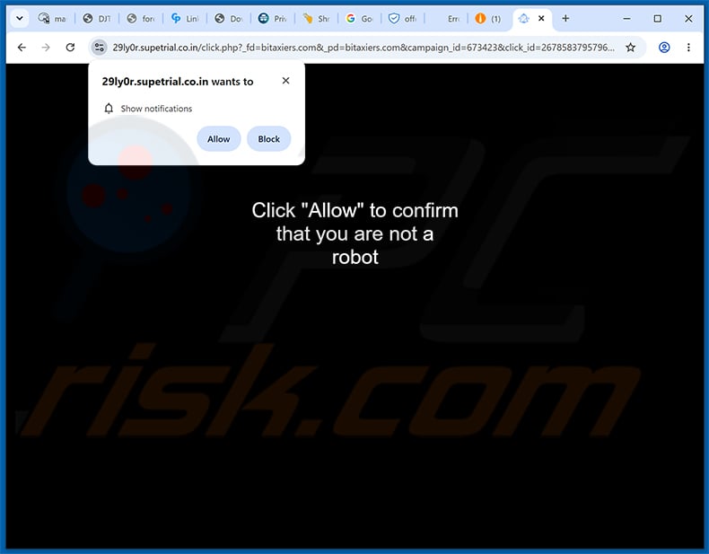 supetrial[.]co.in ads