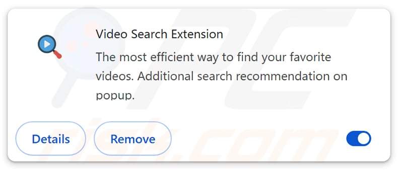 Video Search Extension (myvideolibrary.info) browser hijacker
