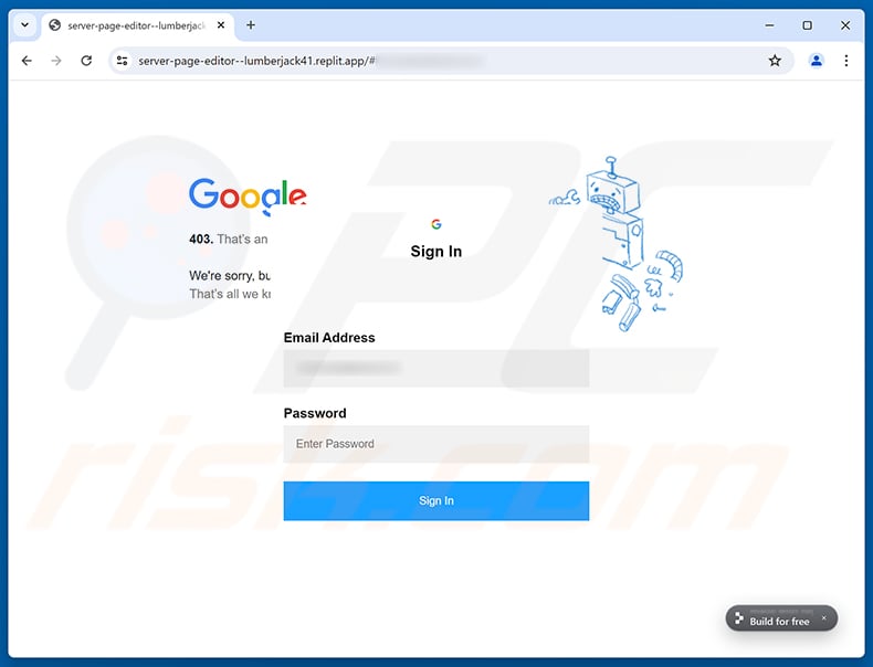 We Have Processed Your Payment email scam phishing page