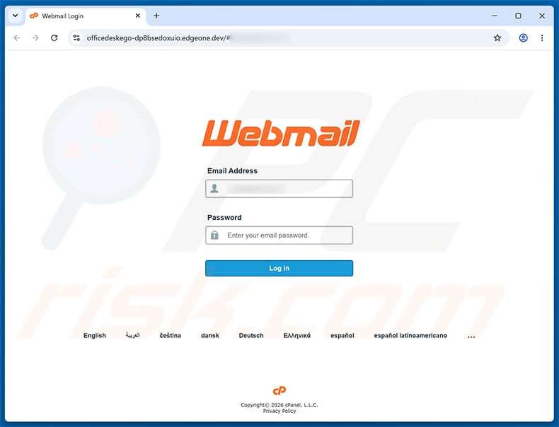 Your Payslip Is Available phishing page